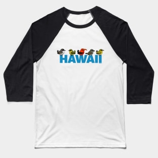 Birdorable Hawaiian Birds Baseball T-Shirt